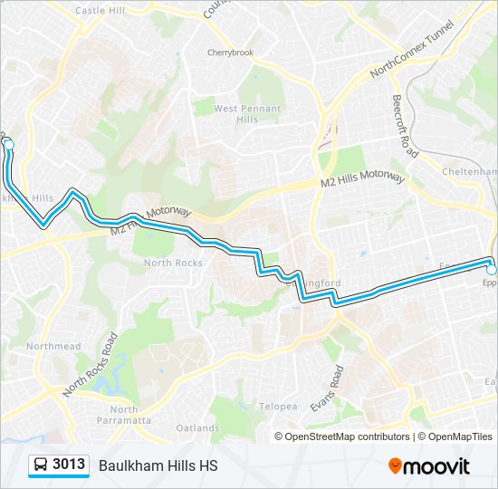 3013 bus Line Map