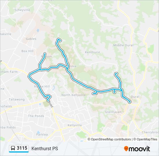 3115 bus Line Map