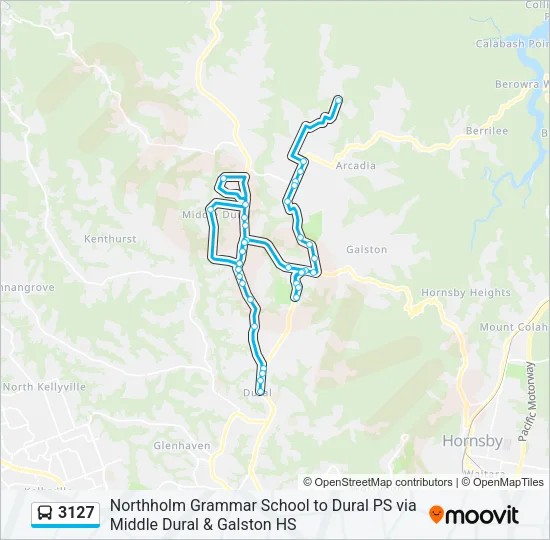 3127 Bus Line Map
