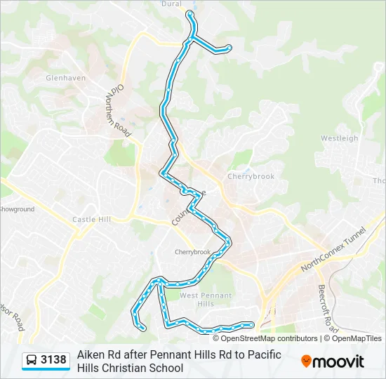 3138 Bus Line Map