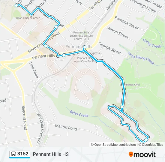 3152 Bus Line Map