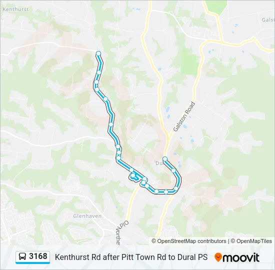 3168 Bus Line Map