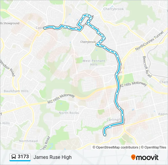 3173 Bus Line Map