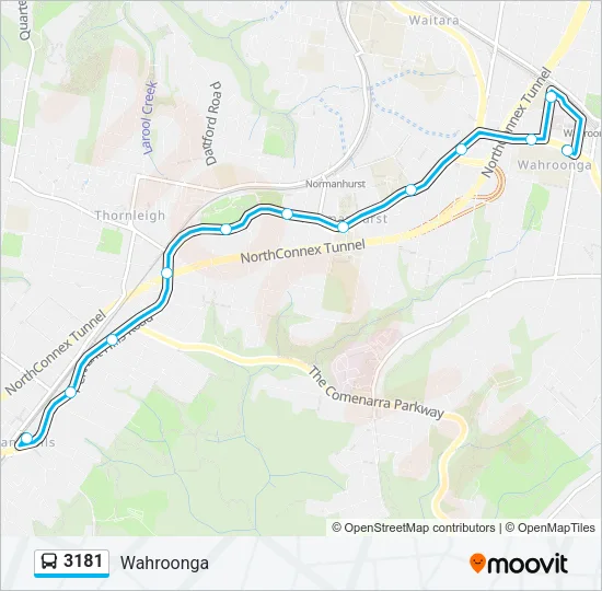 3181 Bus Line Map