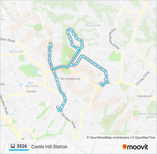 3526 Route: Schedules, Stops & Maps - Castle Hill Station (Updated)