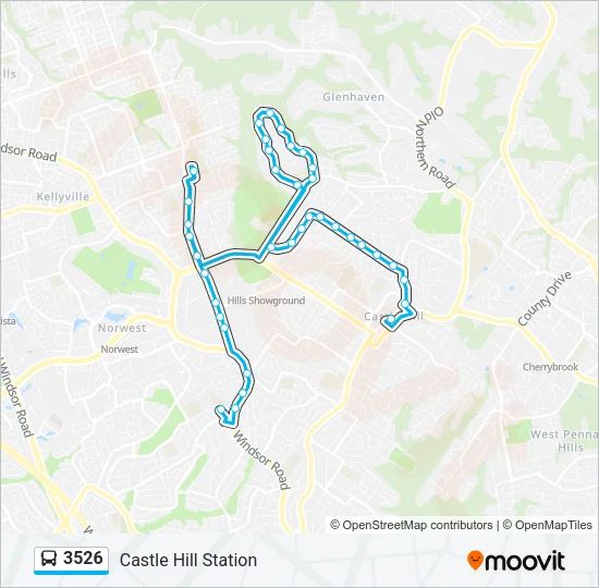 3526 Bus Line Map