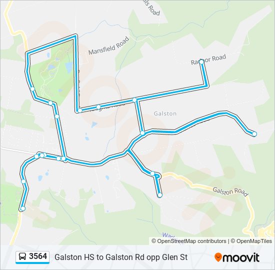 3564 bus Line Map