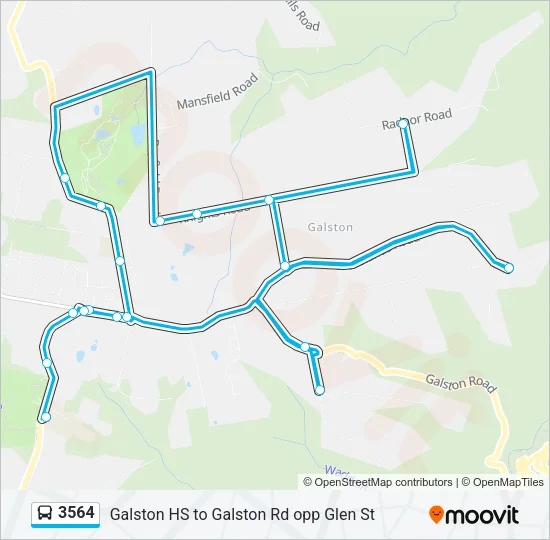 3564 Bus Line Map