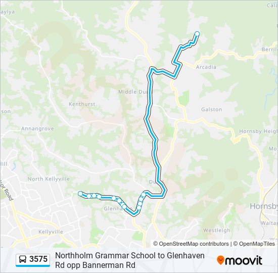 3575 bus Line Map