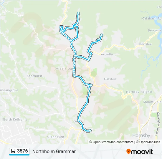 3576 Bus Line Map