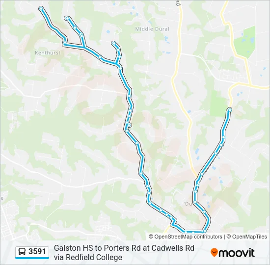 3591 Bus Line Map