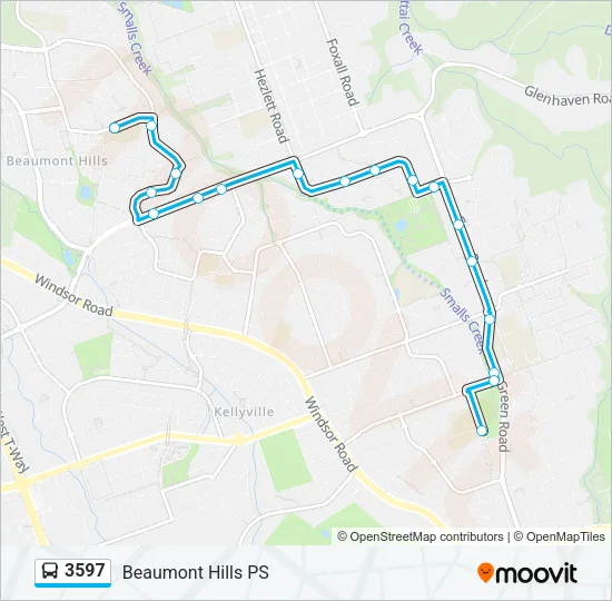 3597 Bus Line Map