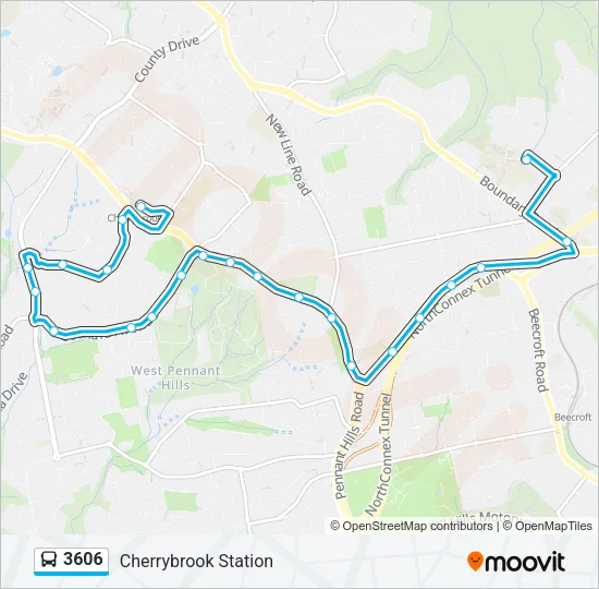 3606 Bus Line Map