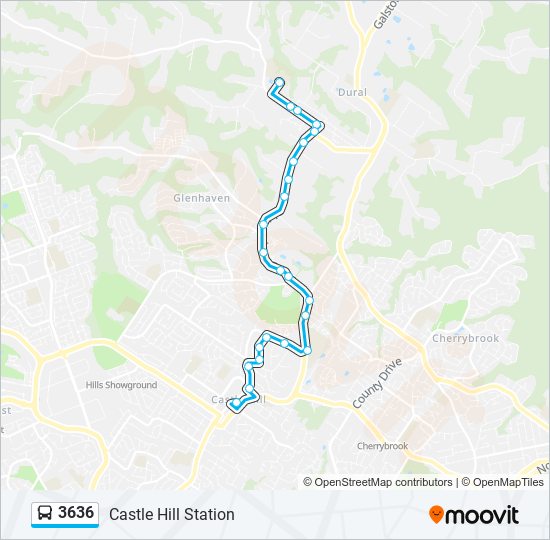 Mapa de 3636 de autobús