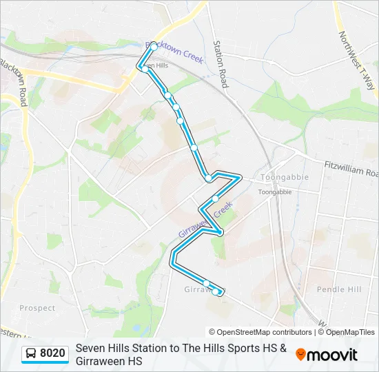 8020 Bus Line Map