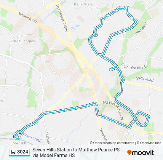8024 Bus Line Map