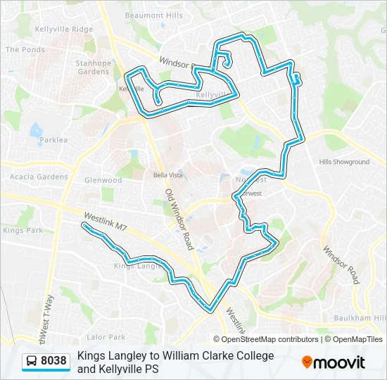 8038 Bus Line Map