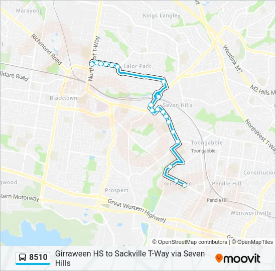 8510 Bus Line Map