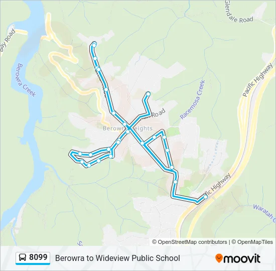 8099 Bus Line Map