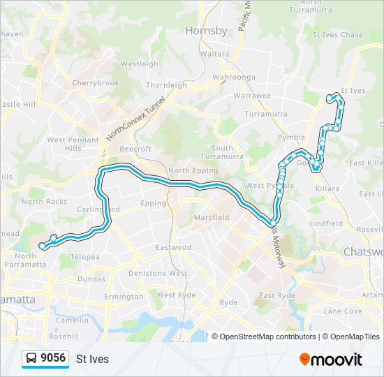 9056 bus Line Map