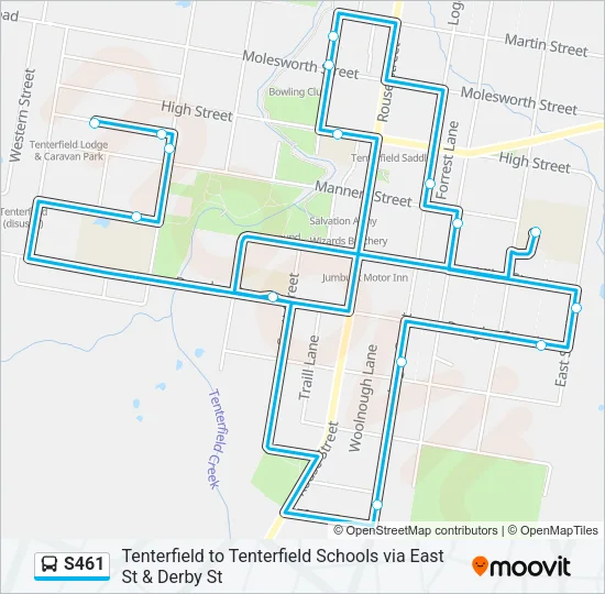 S461 Bus Line Map
