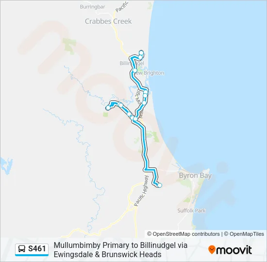 S461 Bus Line Map