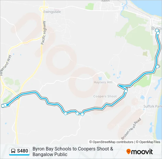 S480 Bus Line Map