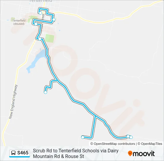 S465 Bus Line Map
