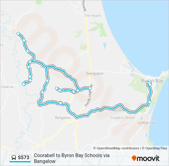 S573 Bus Line Map