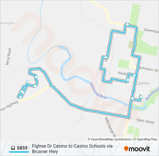 S859 Bus Line Map