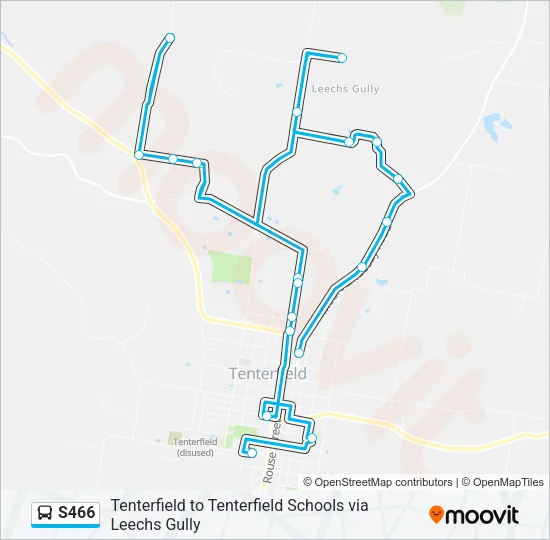 S466 Bus Line Map