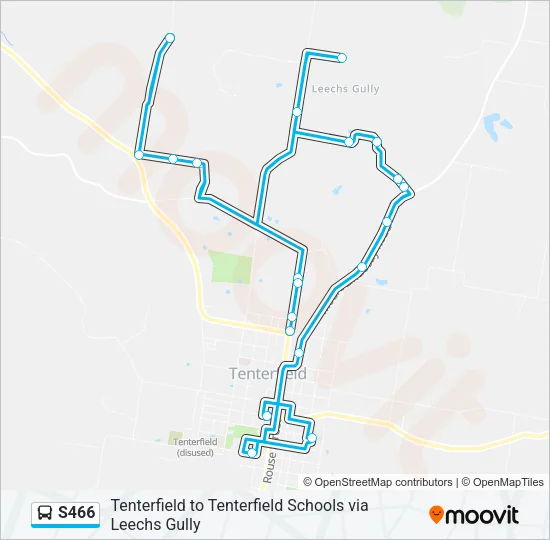 S466 Bus Line Map