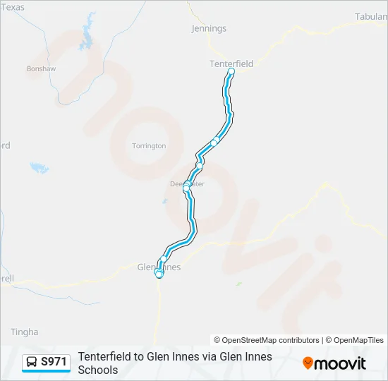 S971 Bus Line Map