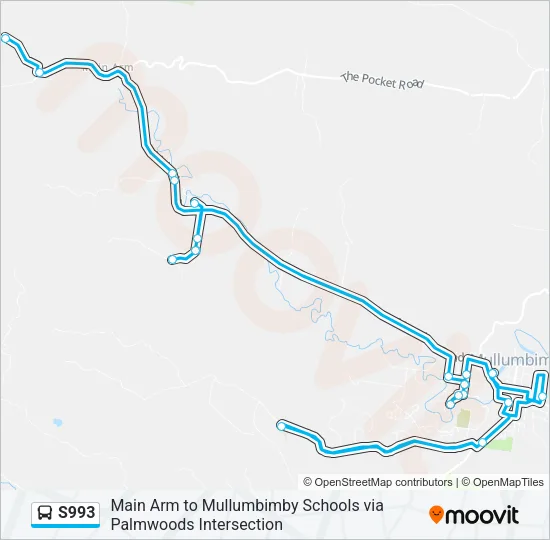 S993 Bus Line Map