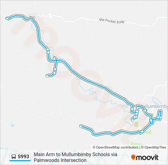 S993 Bus Line Map