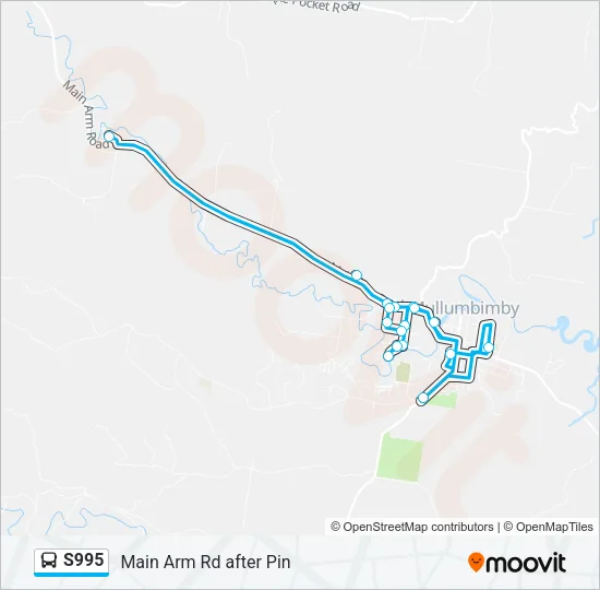 S995 Bus Line Map