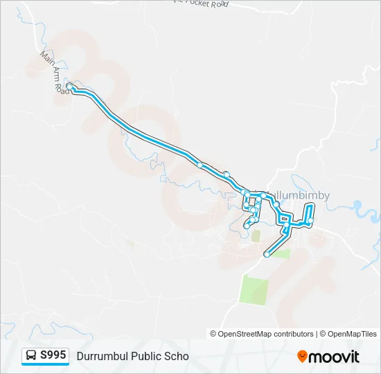 S995 Bus Line Map