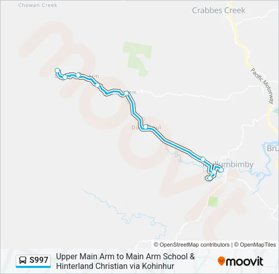 S997 Bus Line Map