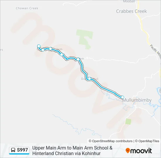 S997 Bus Line Map