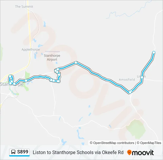 S899 Bus Line Map