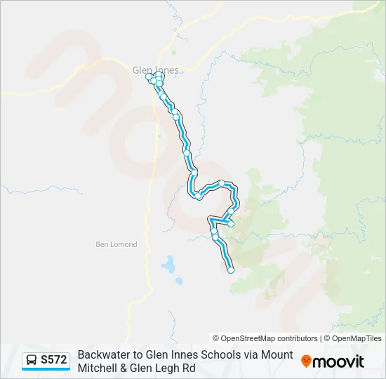 S572 Bus Line Map