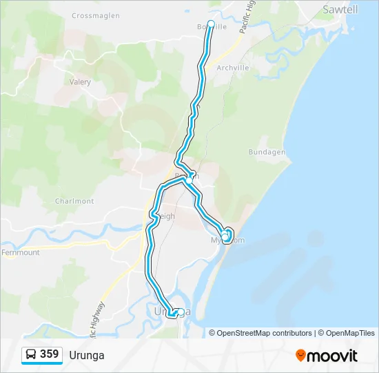359 Route: Schedules, Stops & Maps - Urunga (Updated)