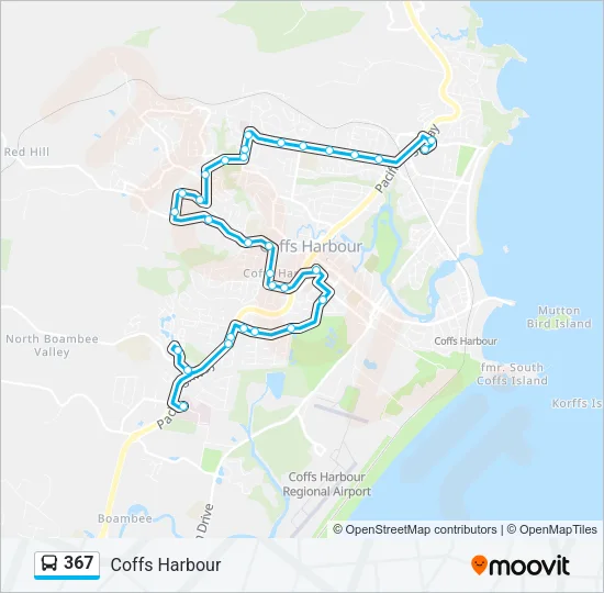 367 Bus Line Map