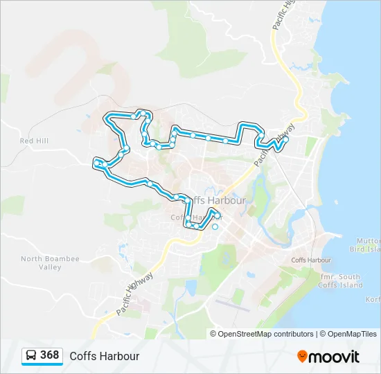368 Bus Line Map