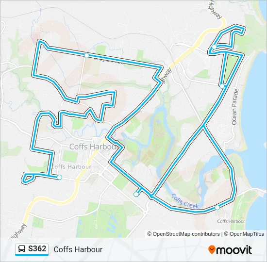 S362 Bus Line Map