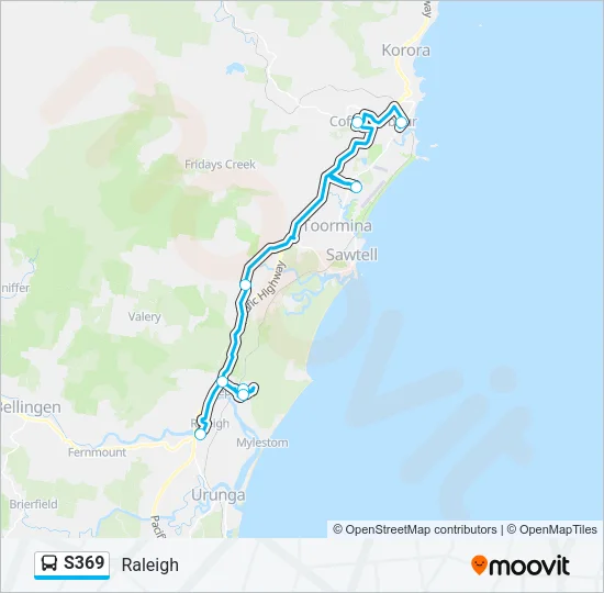 S369 Bus Line Map