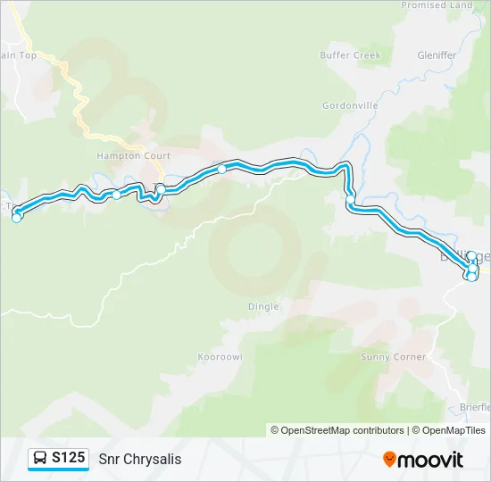 S125 Bus Line Map
