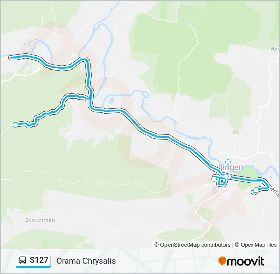 S127 Bus Line Map