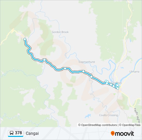 378 bus Line Map