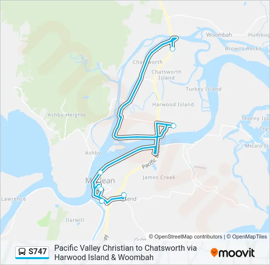 S747  Line Map